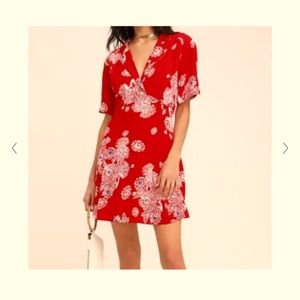 Free People Hawaii Short sleeve mini dress, size small.